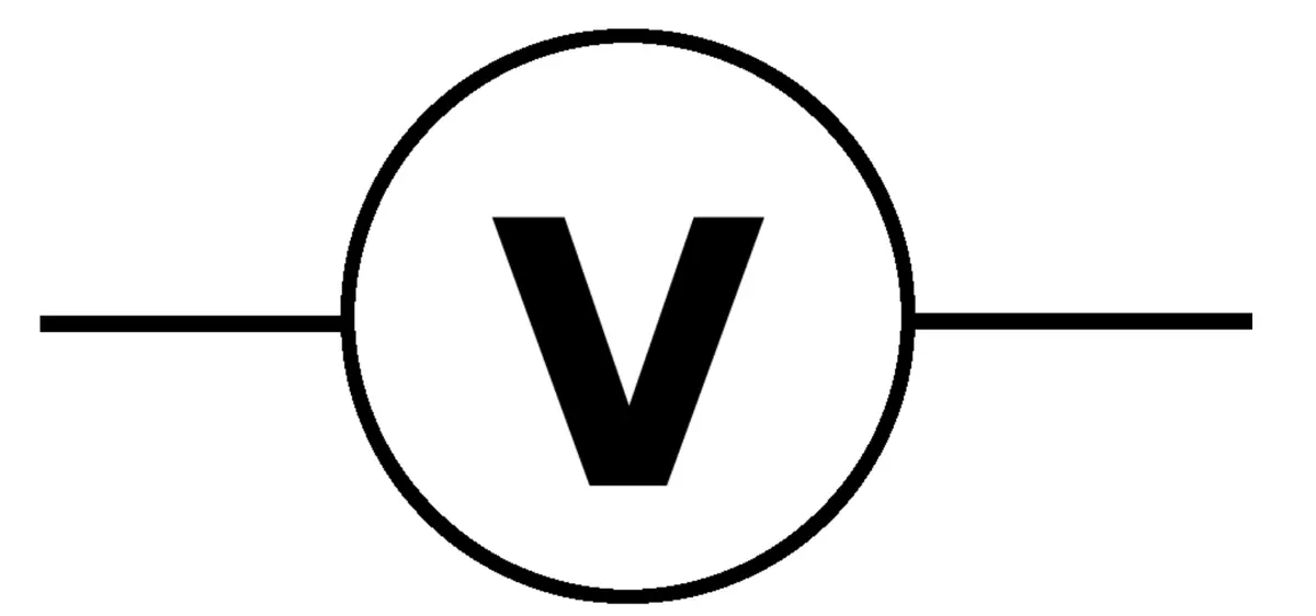 voltmeter symbol