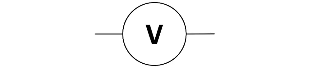 voltmeter symbol