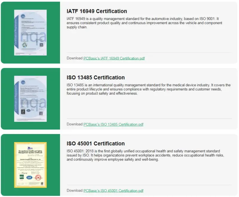 PCBasic certification