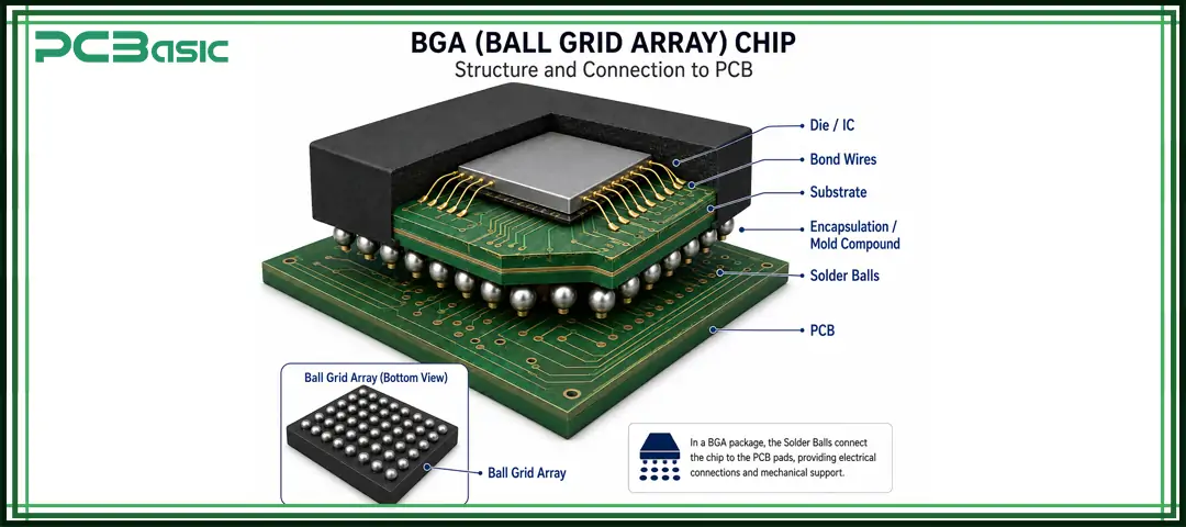 a BGA chip