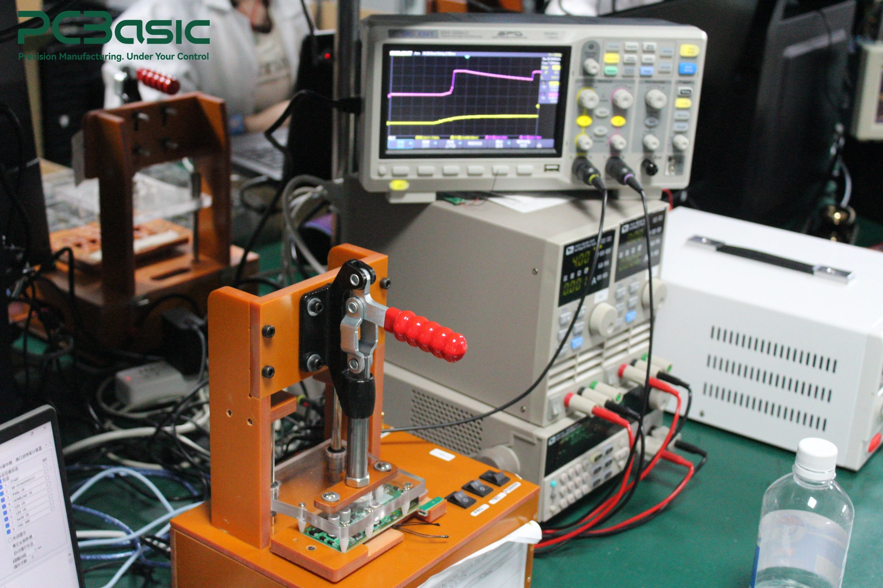 PCBA functional testing with test equipment PCBA functional testing with test equipment