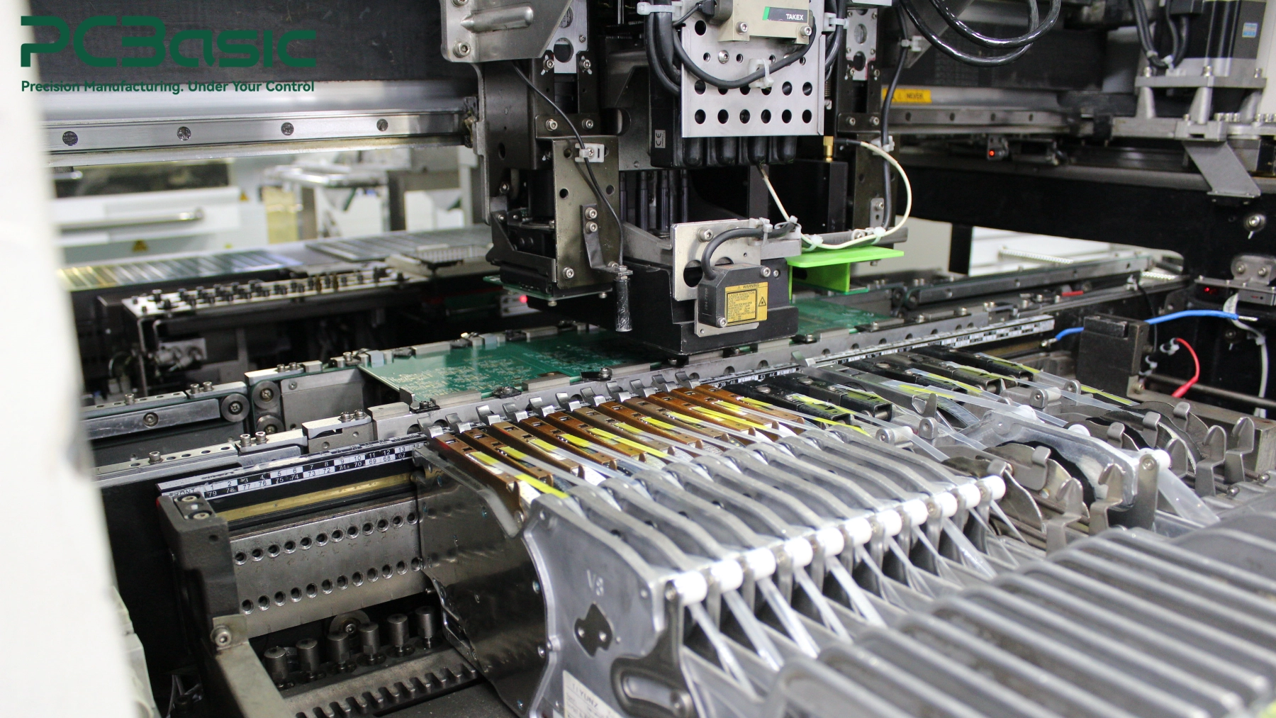 SMT component placement on a PCB