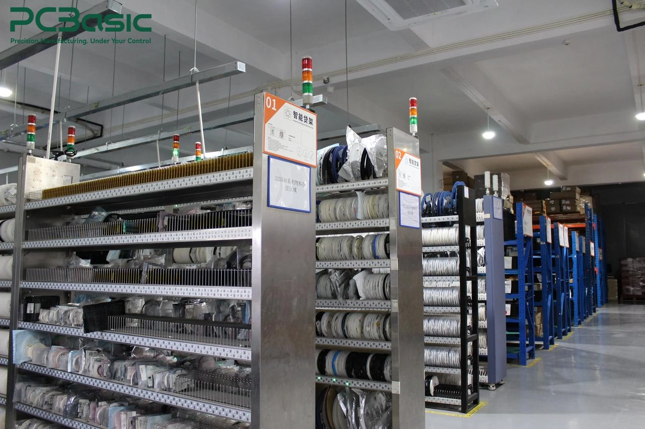 Component storage and material preparation at PCBasic Component storage and material preparation at PCBasic