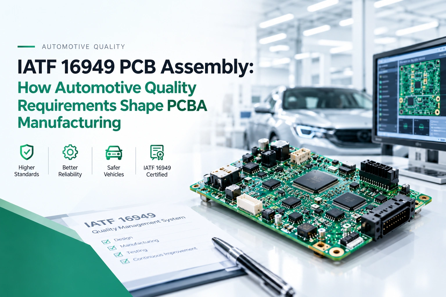 IATF 16949 PCB Assembly: How Automotive Quality Requirements Shape PCBA Manufacturing